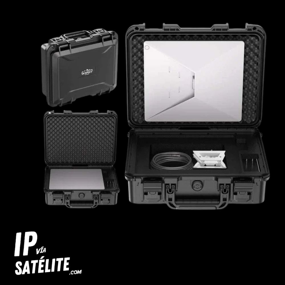 Estuche Rígido de Viaje para Starlink Mini | Impermeable y Antishock (Doble Capa)
