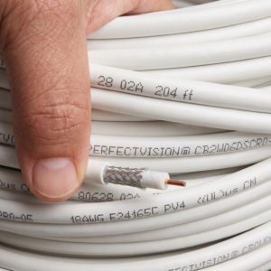 Cable Coaxial RG6 Dual Siamés DIRECTV (Cobre Sólido 3.0 GHz) - Tramo 30.5 m