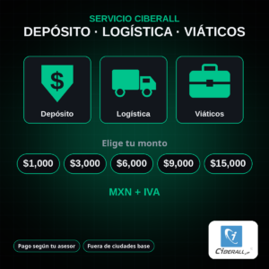 Depósito, Logística y Viáticos | Servicio CiberALL
